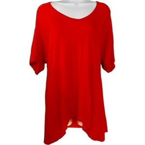 Neon Soul Orange Cold Shoulder Top